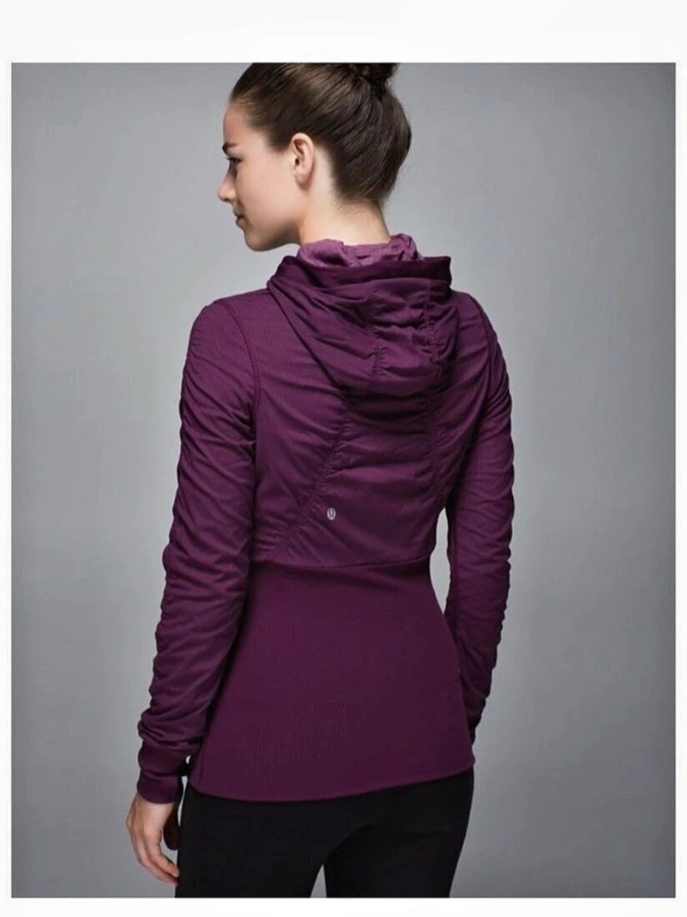 lululemon Luon Logo Run: Track Jacket Reversible Hooded Track Jacket Size 12